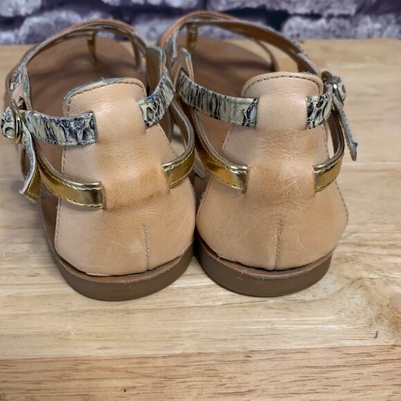 Jessica Simpson Leather Strappy Sandals Size 6.5 - Picture 8 of 9